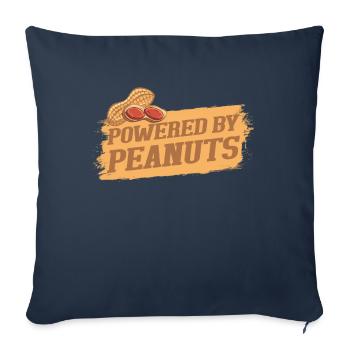 arachide - Housse de coussin décorative 45 x 45 cm - bleu marine - Devant