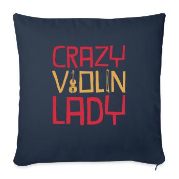 Geige - Sofakissenbezug 45 x 45 cm - Navy - Vorne