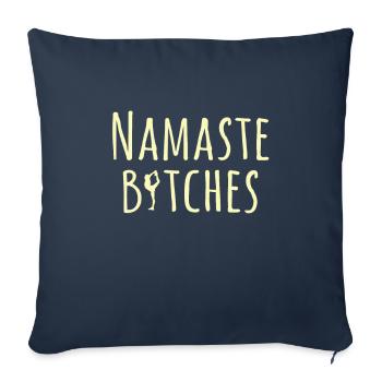 yoga - Sofa pillowcase 17,3'' x 17,3'' (45 x 45 cm) - navy - Front