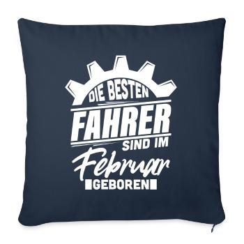 Autofahrer Auto - Sofakissenbezug 45 x 45 cm - Navy - Vorne