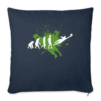 Gardien de but - Housse de coussin décorative 45 x 45 cm - bleu marine - Devant