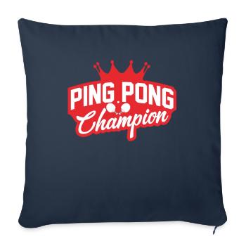 Tischtennis Champion - Sofakissenbezug 45 x 45 cm - Navy - Vorne