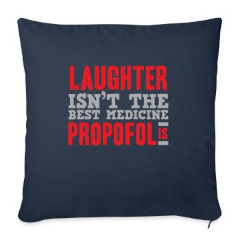 Étudiant en médecine - Housse de coussin décorative 45 x 45 cm - bleu marine - Devant
