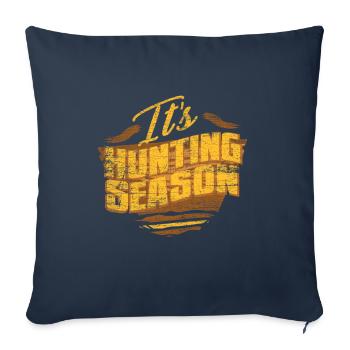 chasseur - Housse de coussin décorative 45 x 45 cm - bleu marine - Devant