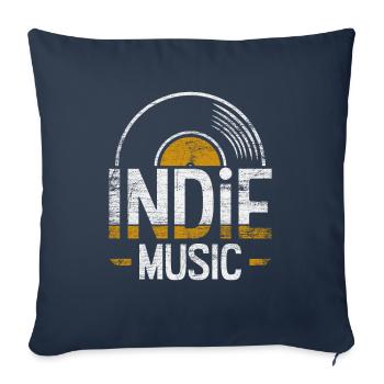 Indie rock music - Sofa pillowcase 17,3'' x 17,3'' (45 x 45 cm) - navy - Front