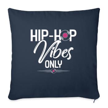 hip hop - Sofa pillowcase 17,3'' x 17,3'' (45 x 45 cm) - navy - Front