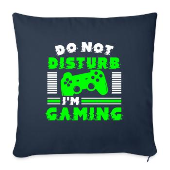 Gaming - Housse de coussin décorative 45 x 45 cm - bleu marine - Devant