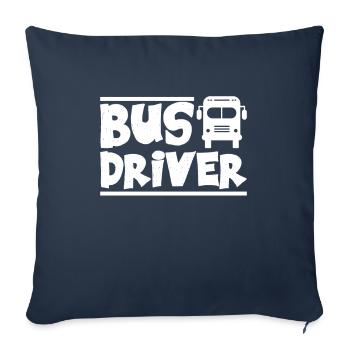 conducteur - Housse de coussin décorative 45 x 45 cm - bleu marine - Devant