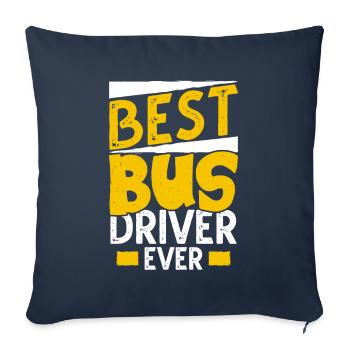 conducteur - Housse de coussin décorative 45 x 45 cm - bleu marine - Devant