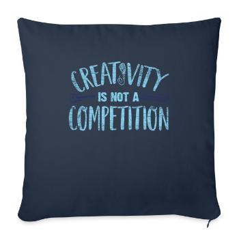 musicien - Housse de coussin décorative 45 x 45 cm - bleu marine - Devant