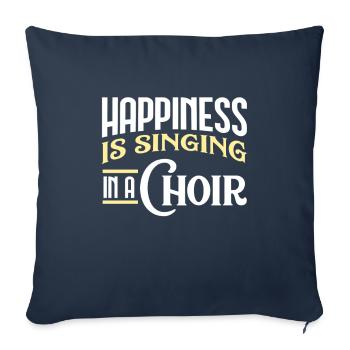 Chor Sänger - Sofakissenbezug 45 x 45 cm - Navy - Vorne