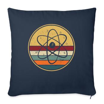 Physiker Geschenk I Wissenschaft Atom Physik Nerd - Sofakissenbezug 45 x 45 cm - Navy - Vorne