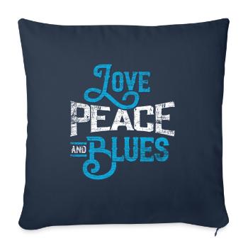 Blues - Housse de coussin décorative 45 x 45 cm - bleu marine - Devant