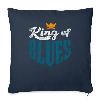 Blues - Housse de coussin décorative 45 x 45 cm - bleu marine - Devant