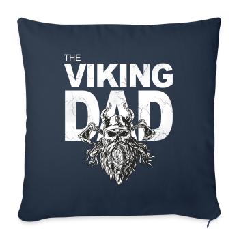 The Viking Dad Viking dad with a beard - Sofa pillowcase 17,3'' x 17,3'' (45 x 45 cm) - navy - Front