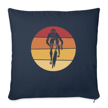Rennradfahrere - Sofakissenbezug 45 x 45 cm - Navy - Vorne