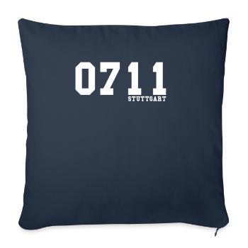 0711 StuttgartStadt Liebe - Sofa pillowcase 17,3'' x 17,3'' (45 x 45 cm) - navy - Front