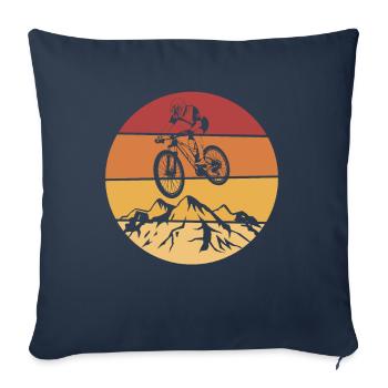 MTB Mountains Mountain Biker Bike Rider Gift - Sofa pillowcase 17,3'' x 17,3'' (45 x 45 cm) - navy - Front