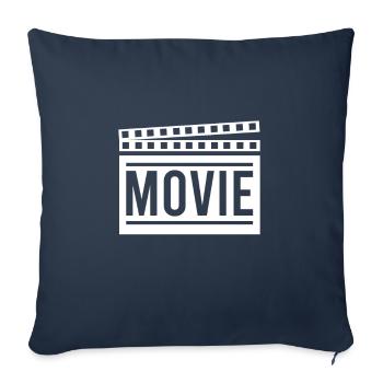 Clap - Housse de coussin décorative 45 x 45 cm - bleu marine - Devant