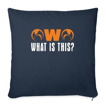 Furry Fandom Furries Fursona - Sofa pillowcase 17,3'' x 17,3'' (45 x 45 cm) - navy - Front