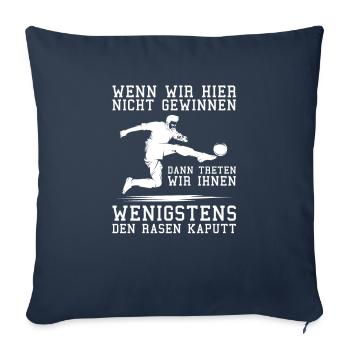 Fußball Fussball - Sofakissenbezug 45 x 45 cm - Navy - Vorne