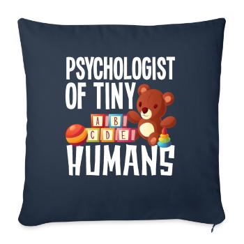 Psychologue pour enfants Psychologie Psychologue pour enfants - Housse de coussin décorative 45 x 45 cm - bleu marine - Devant