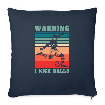Fußball Fussball - Sofakissenbezug 45 x 45 cm - Navy - Vorne