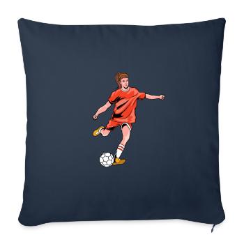 Fußball Fussball - Sofakissenbezug 45 x 45 cm - Navy - Vorne
