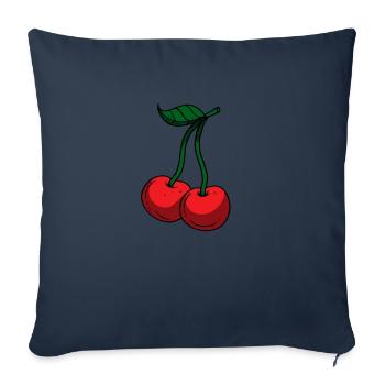 cherry - Sofa pillowcase 17,3'' x 17,3'' (45 x 45 cm) - navy - Front