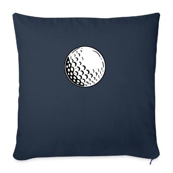 Golf golfer - Sofa pillowcase 17,3'' x 17,3'' (45 x 45 cm) - navy - Front