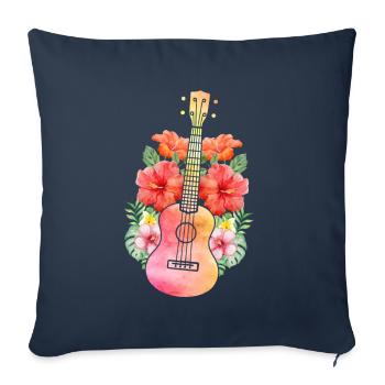 Uke ukulele - Sofa pillowcase 17,3'' x 17,3'' (45 x 45 cm) - navy - Front