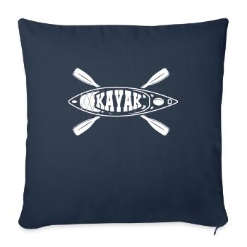 Kajak Kayak Kajaker - Sofakissenbezug 45 x 45 cm - Navy - Vorne