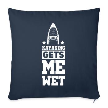 Kajak Kayak Kajaker - Sofakissenbezug 45 x 45 cm - Navy - Vorne