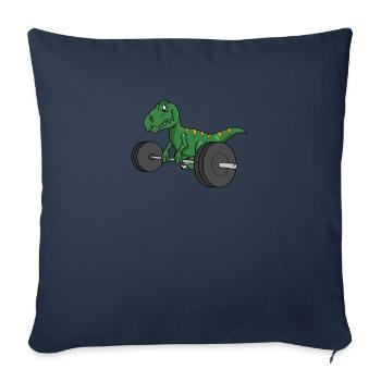 Weightlifting weightlifter barbell - Sofa pillowcase 17,3'' x 17,3'' (45 x 45 cm) - navy - Front