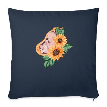 Midwife Thank You - Doula Pregnant Obstetrics - Sofa pillowcase 17,3'' x 17,3'' (45 x 45 cm) - navy - Front