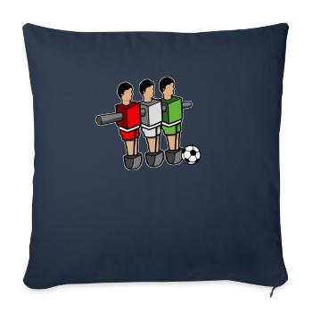Table football Foosball table Wuzzler - Sofa pillowcase 17,3'' x 17,3'' (45 x 45 cm) - navy - Front