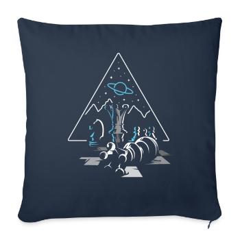 Cadeau de joueur d'échecs de joueur d'échecs cool - Housse de coussin décorative 45 x 45 cm - bleu marine - Devant