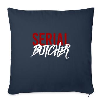 Serial butcher - Sofa pillowcase 17,3'' x 17,3'' (45 x 45 cm) - navy - Front