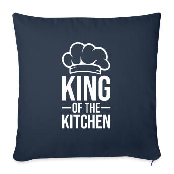 Cook chef home cook kitchen chef chef cook - Sofa pillowcase 17,3'' x 17,3'' (45 x 45 cm) - navy - Front