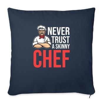 Cook chef home cook kitchen chef chef cook - Sofa pillowcase 17,3'' x 17,3'' (45 x 45 cm) - navy - Front