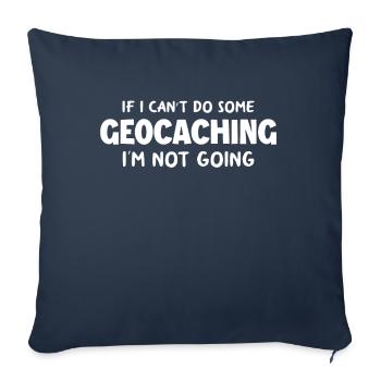 Drôle Geocacher Geocache Geocaching Gift - Housse de coussin décorative 45 x 45 cm - bleu marine - Devant
