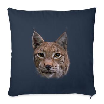 Cadeau de Lynx Design Lynx Wildcats - Housse de coussin décorative 45 x 45 cm - bleu marine - Devant