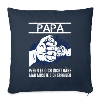 Sohn Kind Tochter Vater Bonus Papa Daddy Stiefvate - Sofakissenbezug 45 x 45 cm - Navy - Vorne