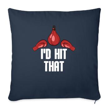 Boxe Boxer Boxer - Housse de coussin décorative 45 x 45 cm - bleu marine - Devant