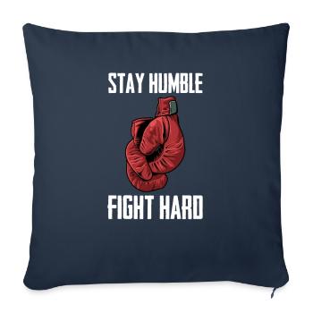 Boxe Boxer Boxer - Housse de coussin décorative 45 x 45 cm - bleu marine - Devant