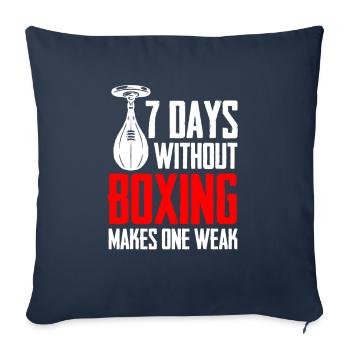 Boxe Boxer Boxer - Housse de coussin décorative 45 x 45 cm - bleu marine - Devant