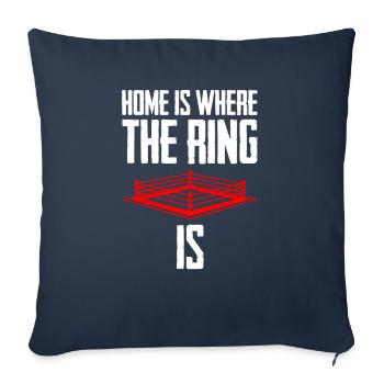 Boxe Boxer Boxer - Housse de coussin décorative 45 x 45 cm - bleu marine - Devant