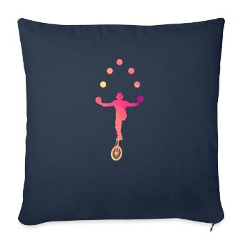 Jonglieren Jongleur - Sofakissenbezug 45 x 45 cm - Navy - Vorne