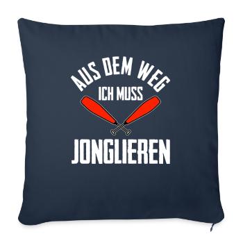 Jonglieren Jongleur - Sofakissenbezug 45 x 45 cm - Navy - Vorne