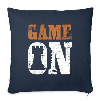 Spiel Schach Spieler - Sofakissenbezug 45 x 45 cm - Navy - Vorne